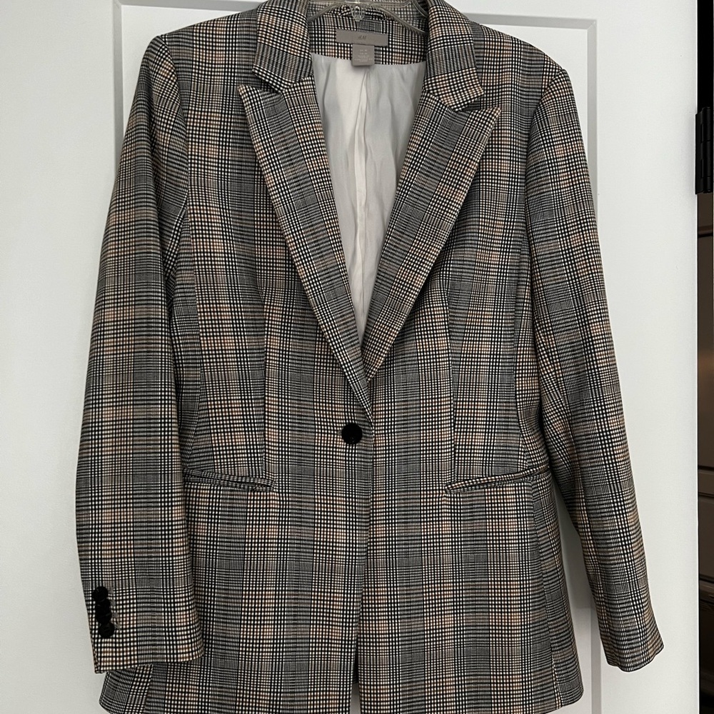 H&M Plaid Blazer